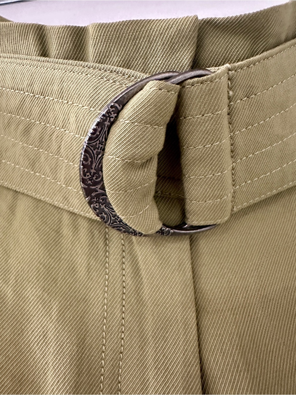 Ba&sh High-Waist Khaki Green DEMIE Shorts with Belt size UK38/US4 NWT - Picture 3 of 7